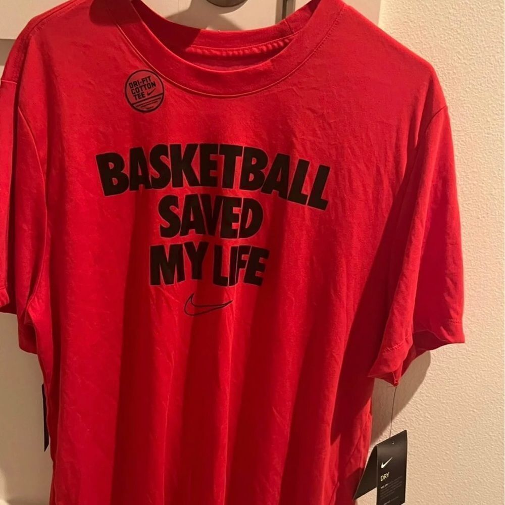 NIKE Men's Standard Fit Dri-FIT Cotton Basketball T-Shirt NWT